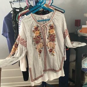 Johnny Was Blouse-Floral cotton